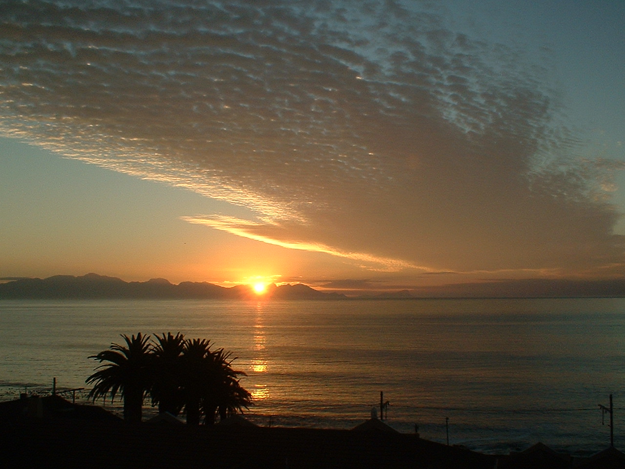 Sunset view from the accommodation